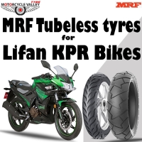 MRF Tubeless tyres for Lifan KPR Bikes